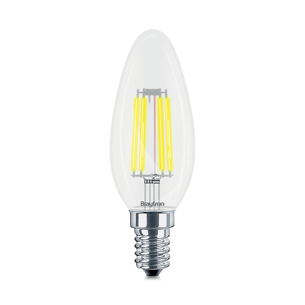 Filament LED sijalica E14 6W C35 Clear 6500K Sveća