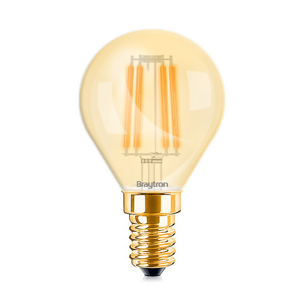 Filament LED sijalica E14 4W P45 Amber 2200K Kugla