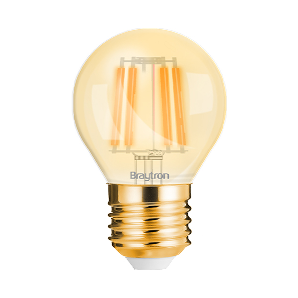 Filament LED sijalica E27 4W G45 Amber 2200K (Mala kugla)