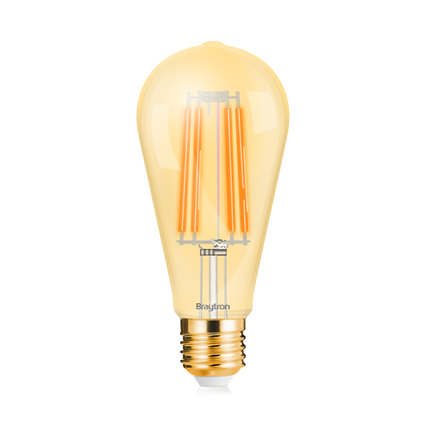 Filament LED sijalica E27 6W ST64 Amber Edison