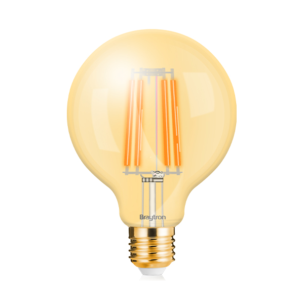 Filament LED sijalica E27 6W G125 Amber (Velika kugla 125mm)