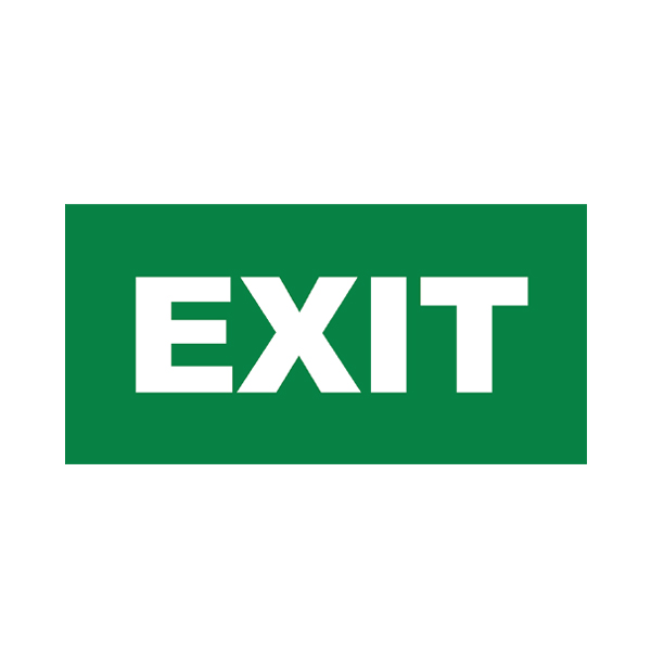 Oznaka za paničnu rasvetu EXIT PVC (za BC14-011)