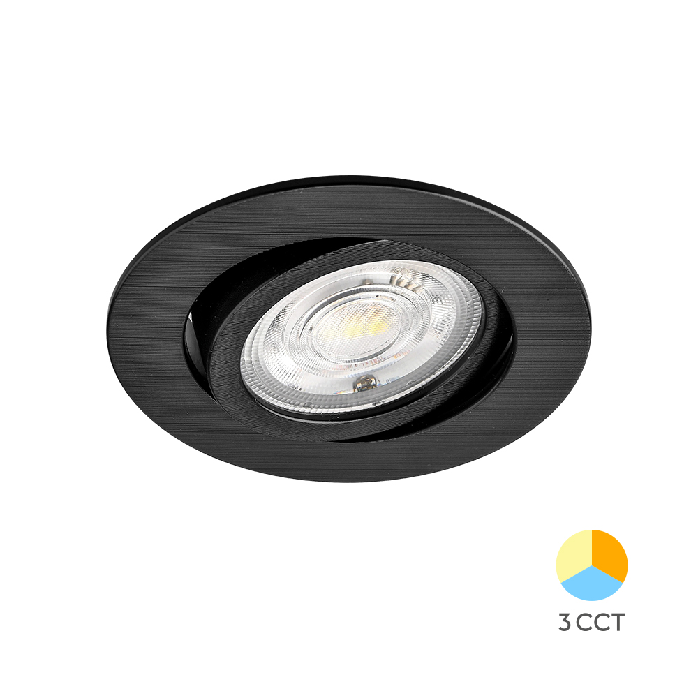 LED ugradni spot G3 7W 3IN1 Crni