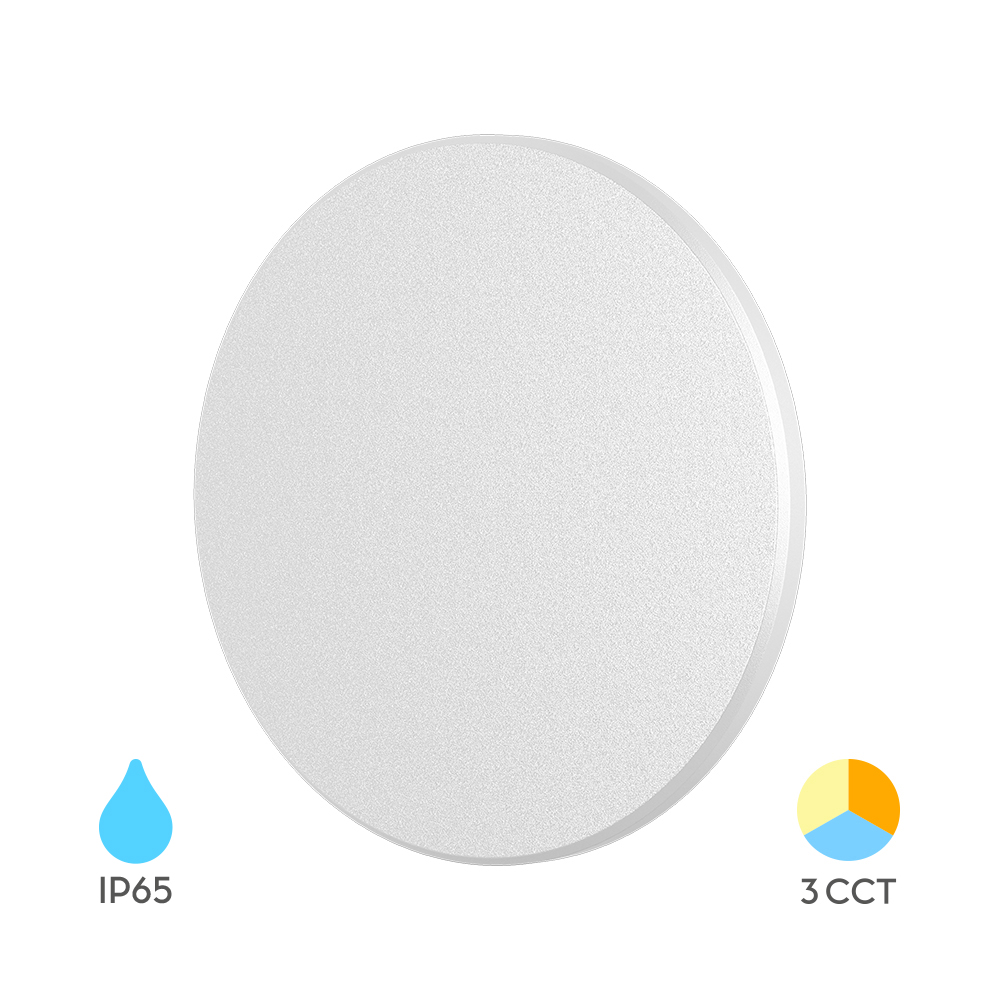 LED zidna lampa Palermo S 10W 3IN1 IP65 Bela