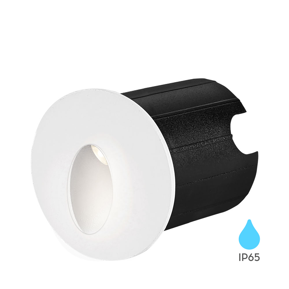 Dekorativna LED zidna lampa Vector-A RND 2W 3000K IP65 Bela