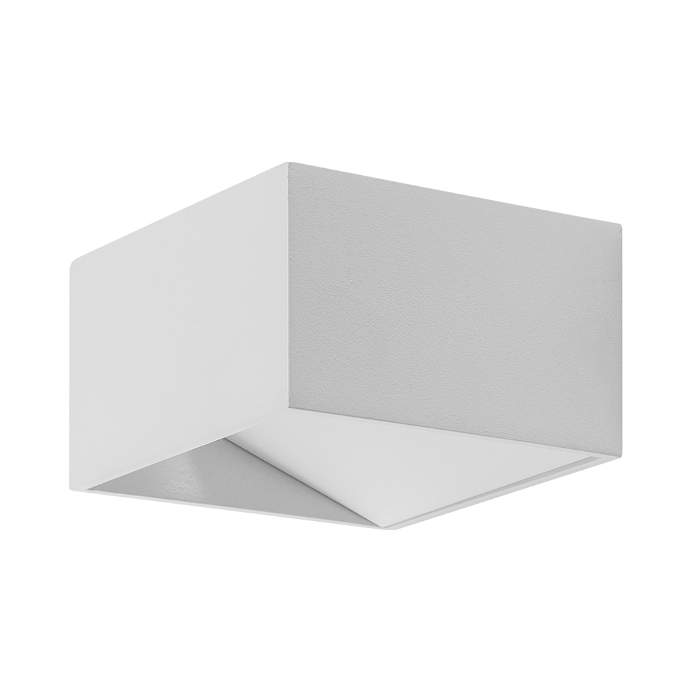 Zidna LED lampa Avva WL02 8W SQR 3000K Bela