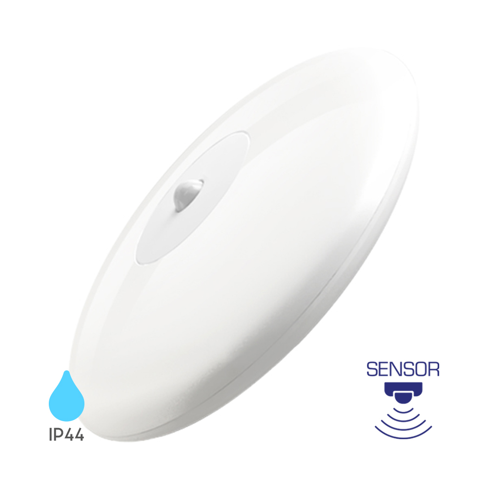 Senzorska LED plafonjera Jade RND D260 18W 6500K IP44