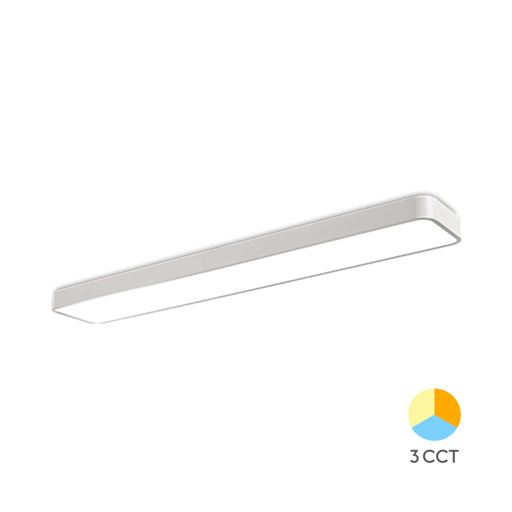Linearna plafonska LED lampa Blade LN RCT 45W 3IN1 Bela