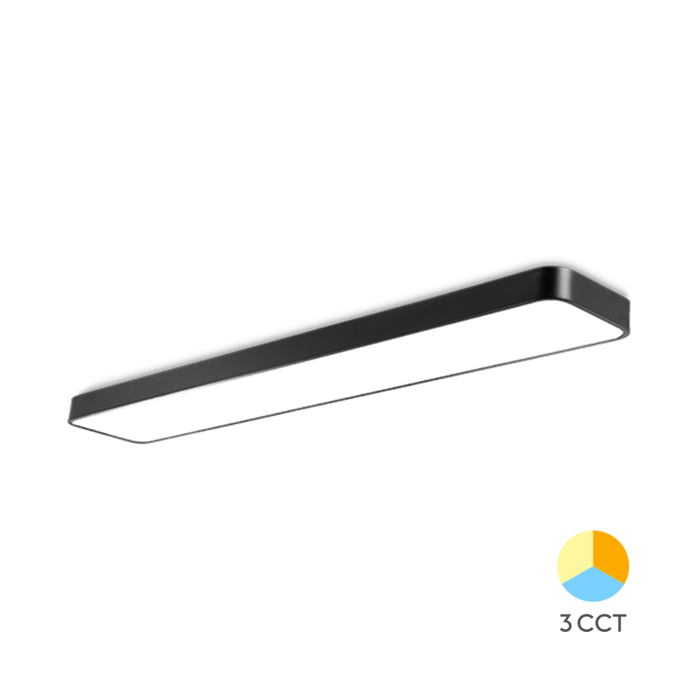 Linearna plafonska LED lampa Blade LN RCT 45W 3IN1 Crna