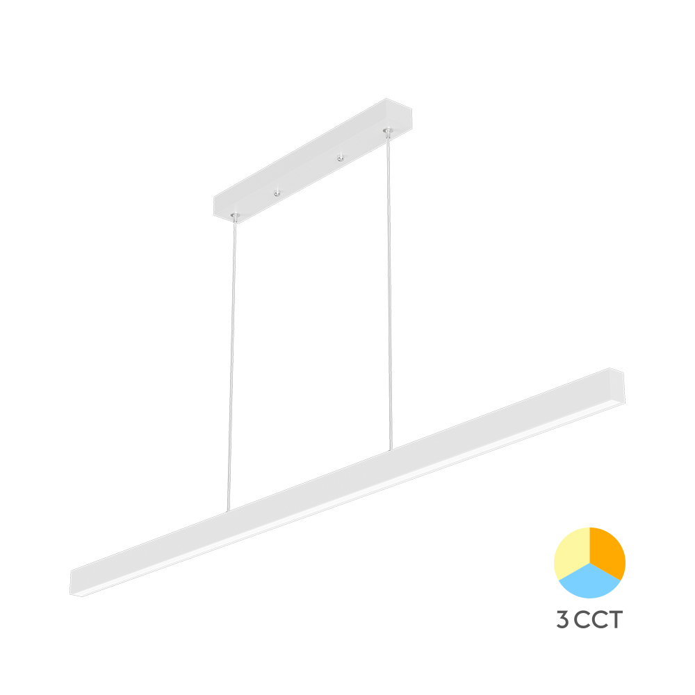 Linearna plafonska LED lampa Lina 30W 3IN1 Bela