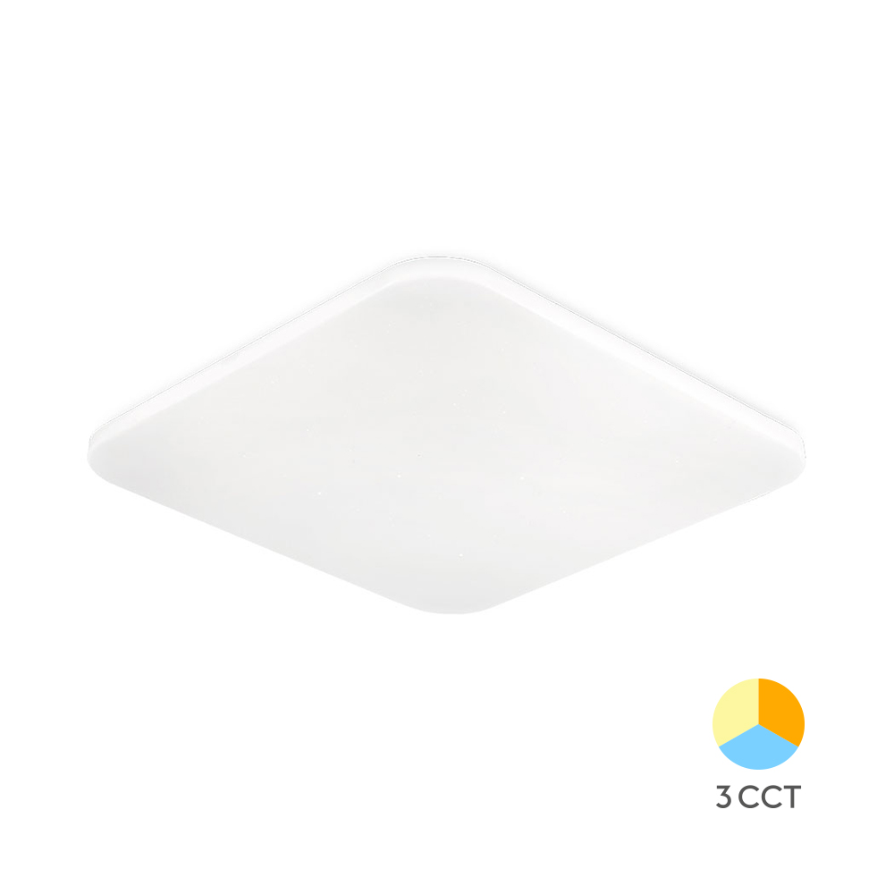 Kvadratna LED plafonjera Jade SSA SQR 34W 3IN1