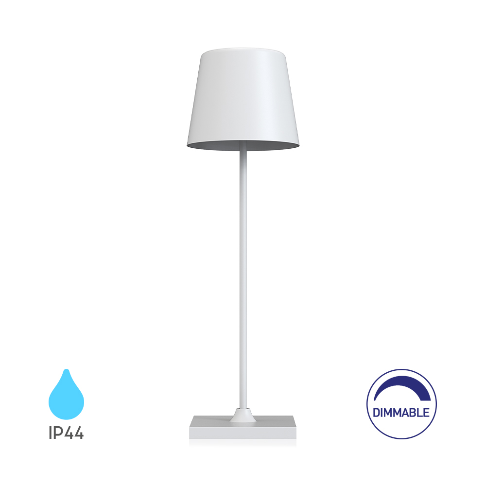 Bežična punjiva lampa Tower-1 3000K Bela