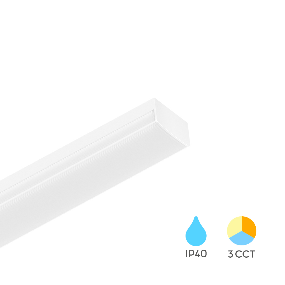 LED Letva Proline PT 36W 1.2m 3IN1 Bela