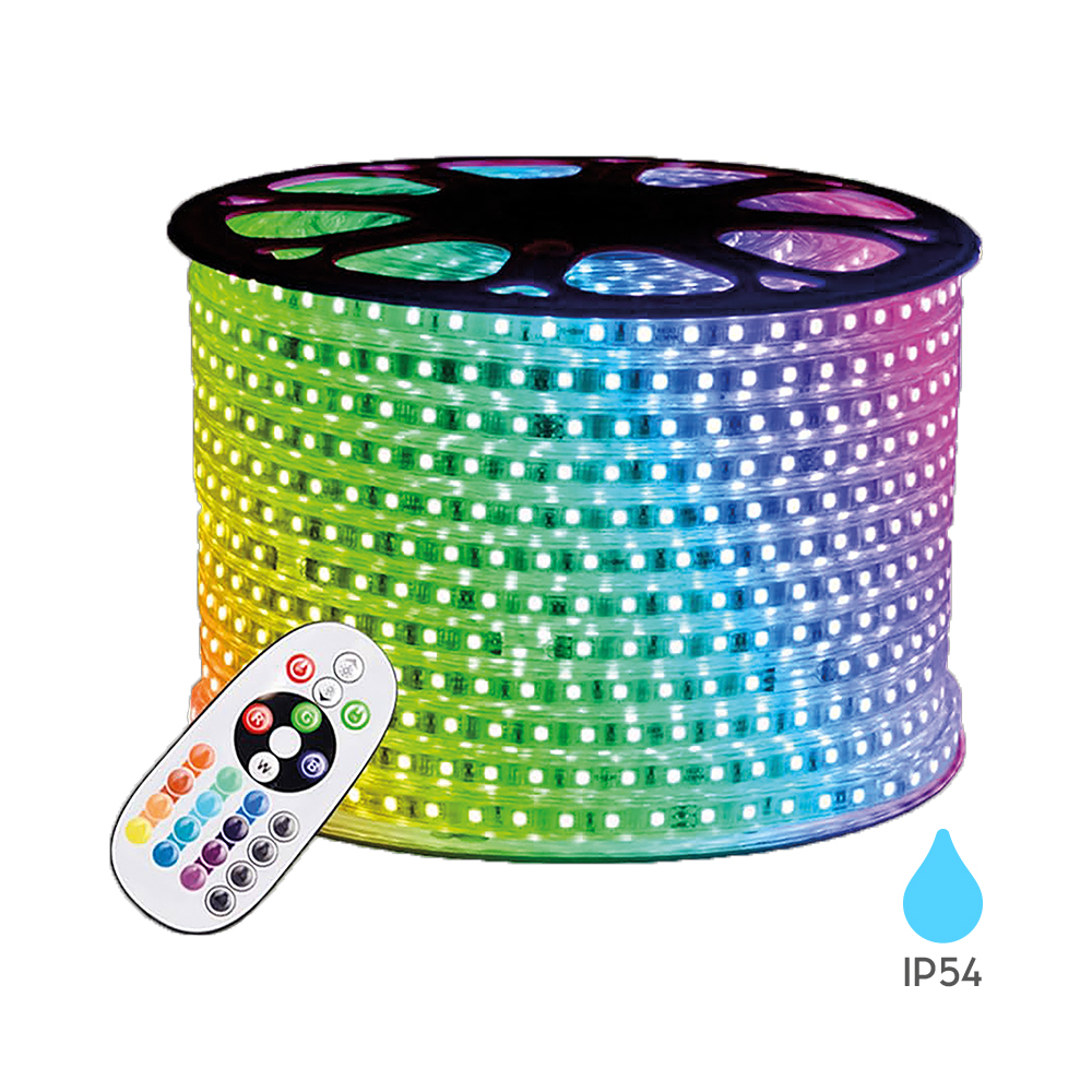 RGB LED Traka 220V 5050 (96 dioda/m) IP54 - Ecoline