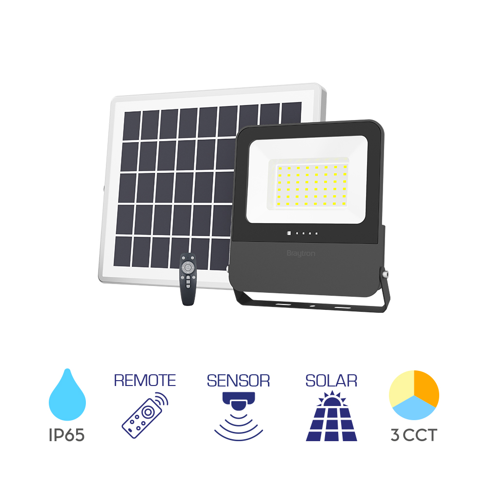 Solarni LED reflektor 30W 3IN1 sa daljinskim IP65