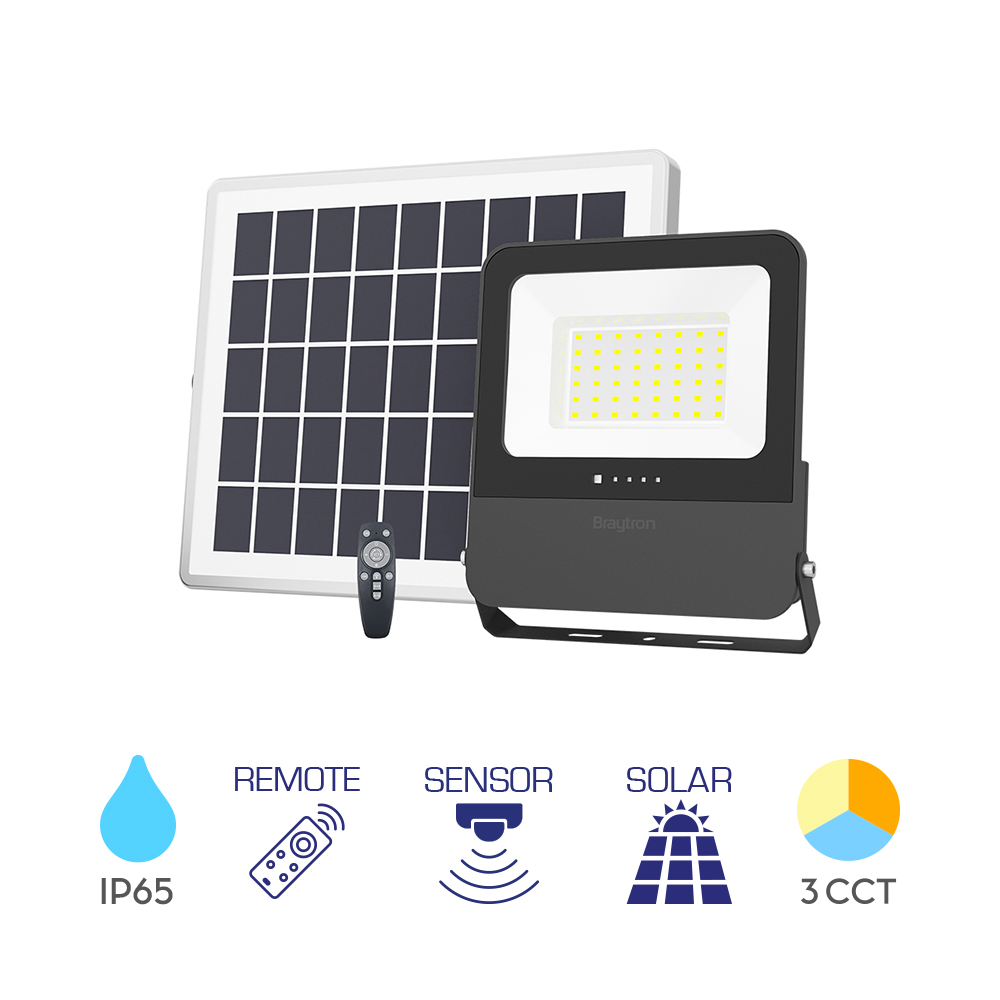 Solarni LED reflektor 80W 3IN1 sa daljinskim IP65