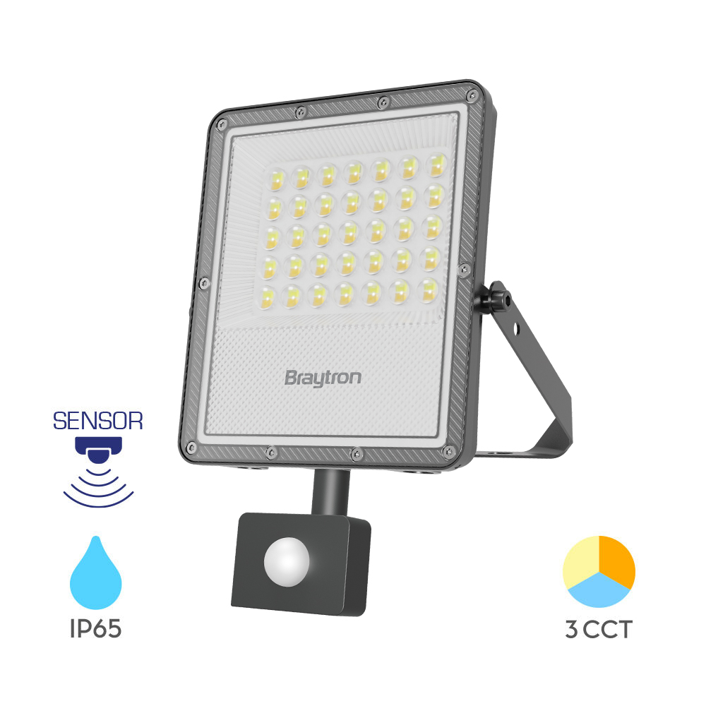 Premium LED reflektor 100W 3IN1 IP65 Sivi