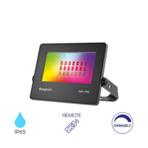 LED reflektor 20W RGB IP65 Crni (Sa daljinskim)