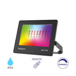 LED reflektor 30W RGB IP65 Crni (Sa daljinskim)