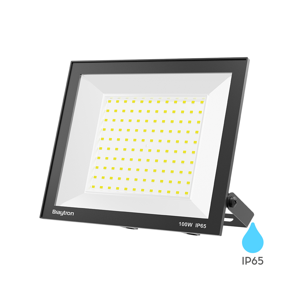 LED reflektor 100W 6500K IP65 Crni (Hladno bela svetlost)