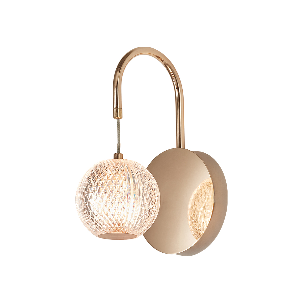 Zidna lampa S001W 1xG9 Zlatna