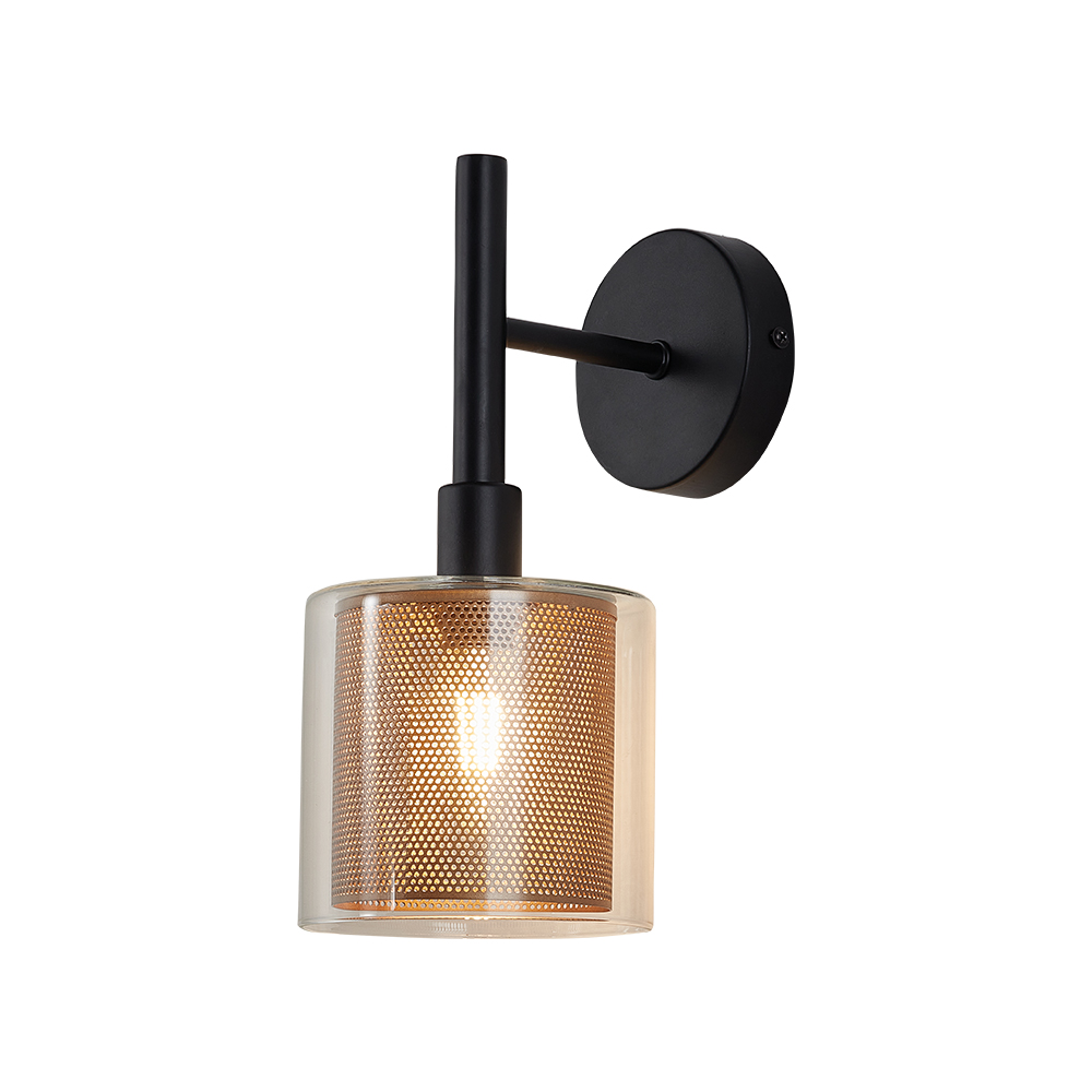 Zidna lampa S008W 1xE14 Zlatna