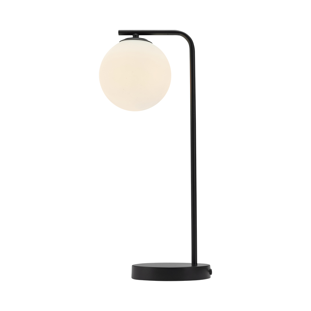Stona lampa S013T 1xG9 Opal Crna