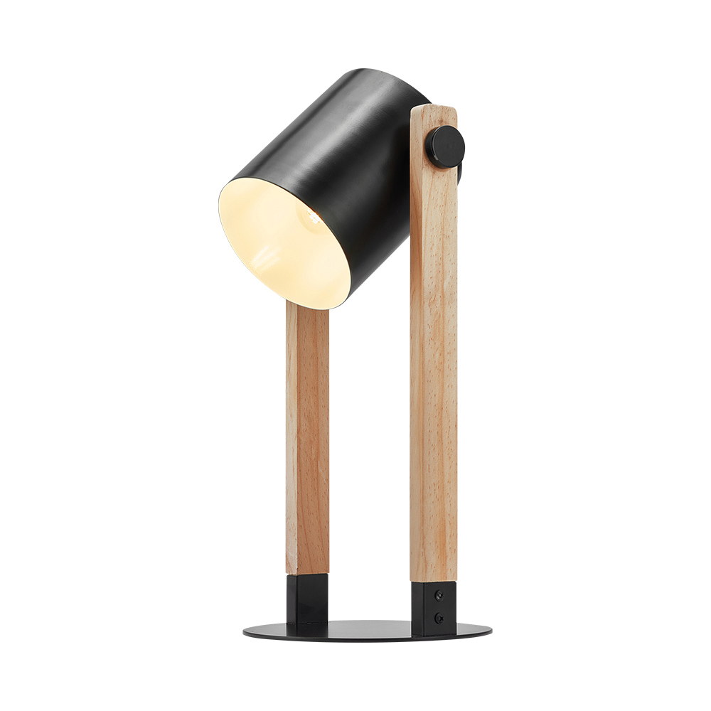 Drvena stona lampa D001T 1xE27