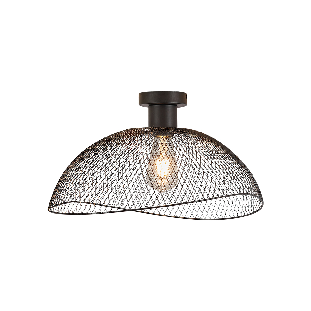 Plafonska lampa W006C 1xE27 Crna