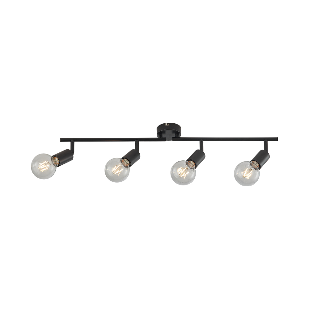 Plafonski luster G003C 4xE27 Crni