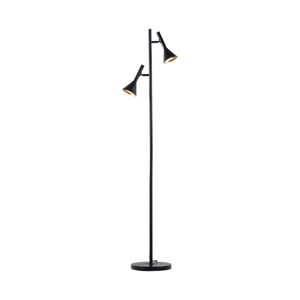 Podna lampa sa dva uočna mesta P011T 2xGU10 Crna
