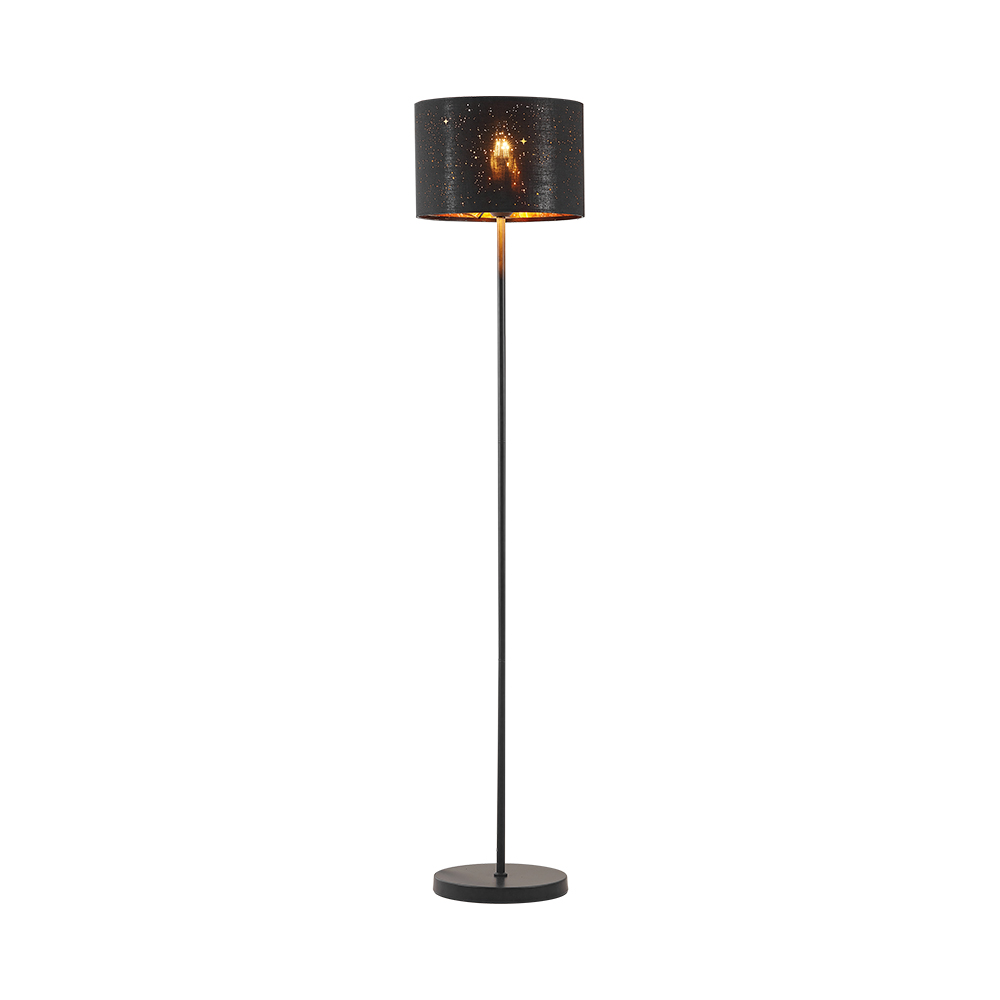Podna lampa F001T 1xE27 Crna