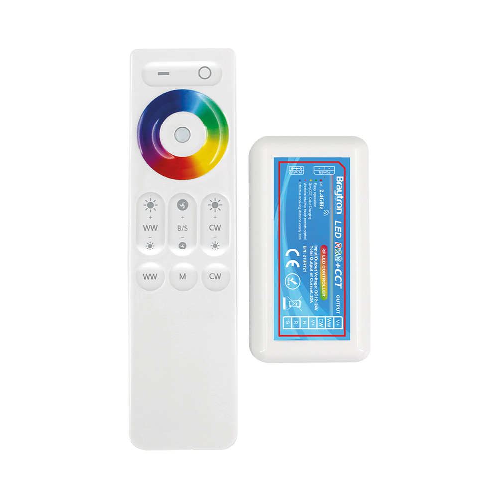 RGBW LED kontroler 12V/24V sa daljinskim upravljačem (5 kanala)