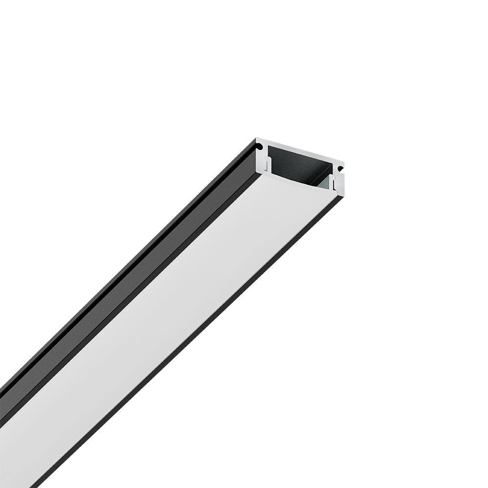 Aluminijumski LED profil nadgradni SR1707 Crni 2m