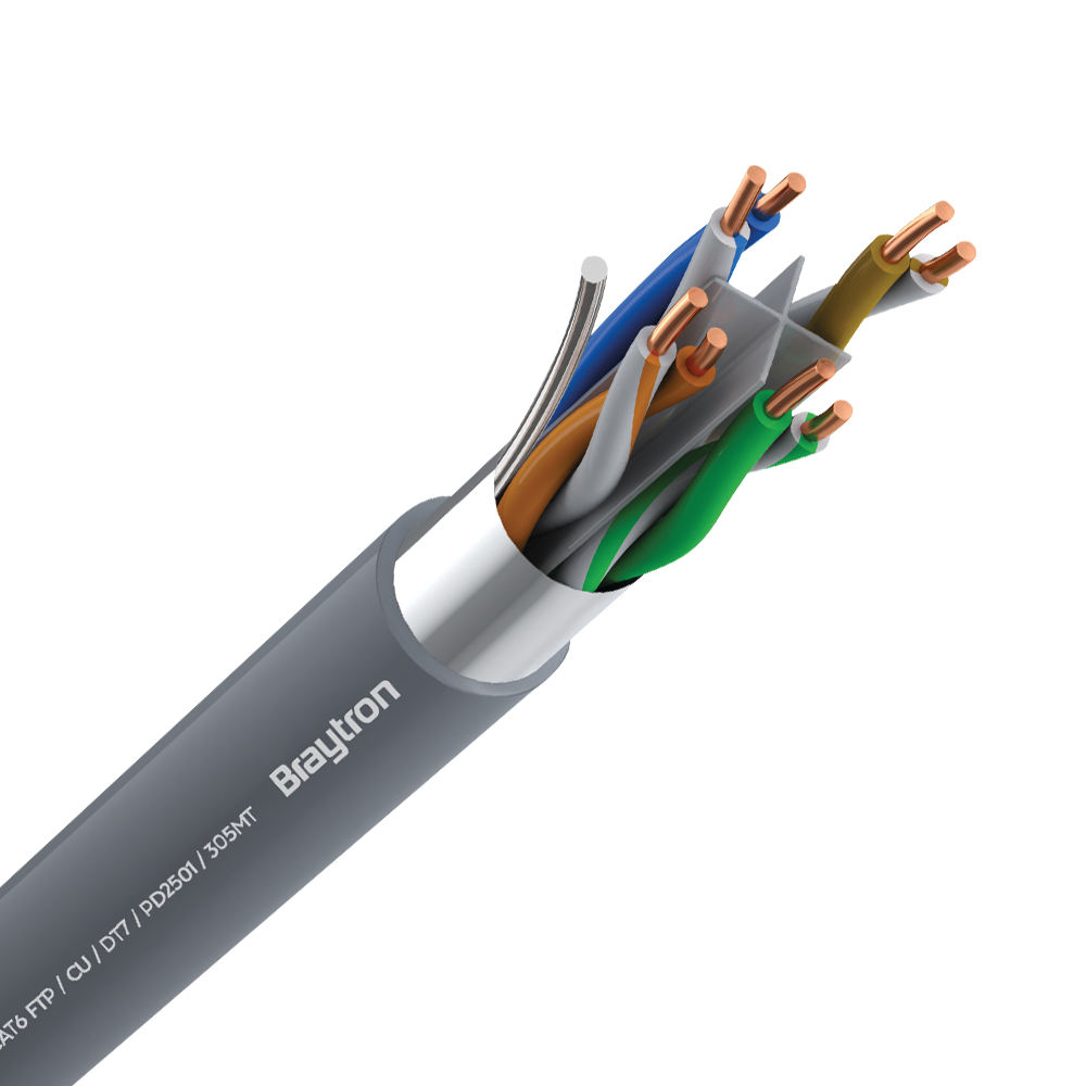 Mrežni kabl CAT6 F/UTP Bakar (CU) Sivi 305m