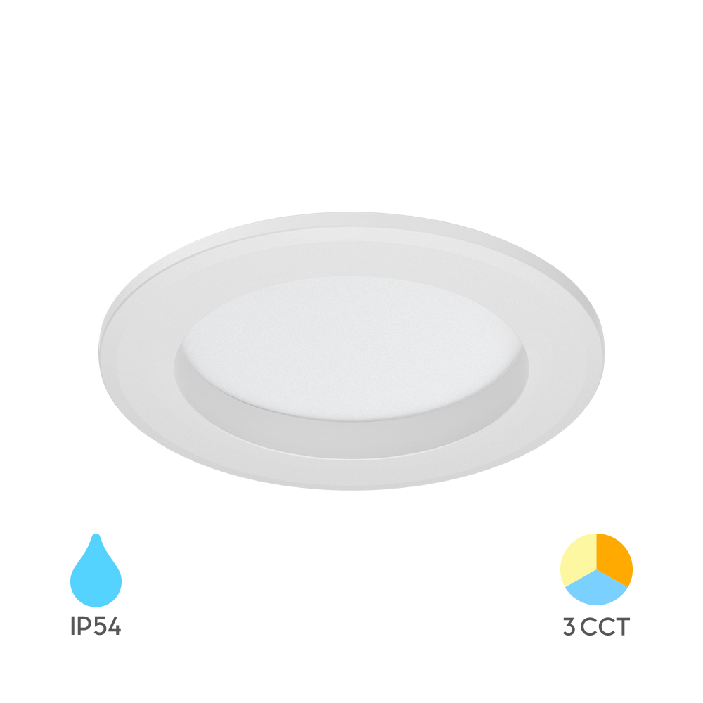 LED ugradni spot D90 9W 3IN1 IP54 Beli