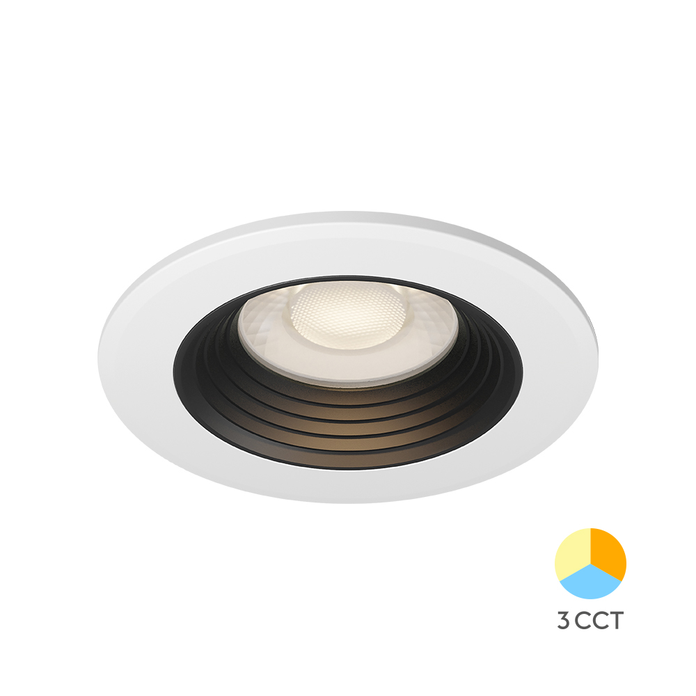 LED ugradni spot G6 D85 6.5W 3IN1 Belo-Crni