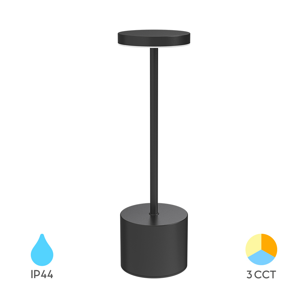 Bežična punjiva lampa Luxe-1 2W 3IN1 Crna