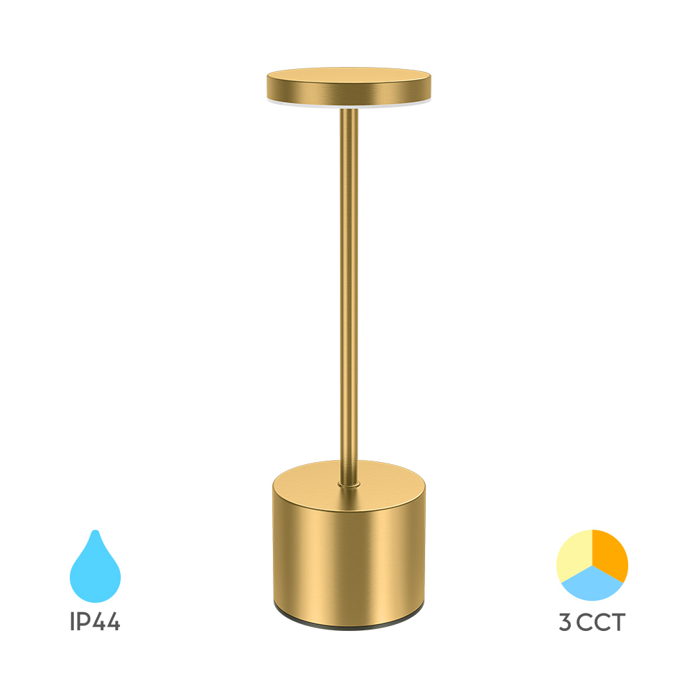 Bežična punjiva lampa Luxe-1 2W 3IN1 Zlatna