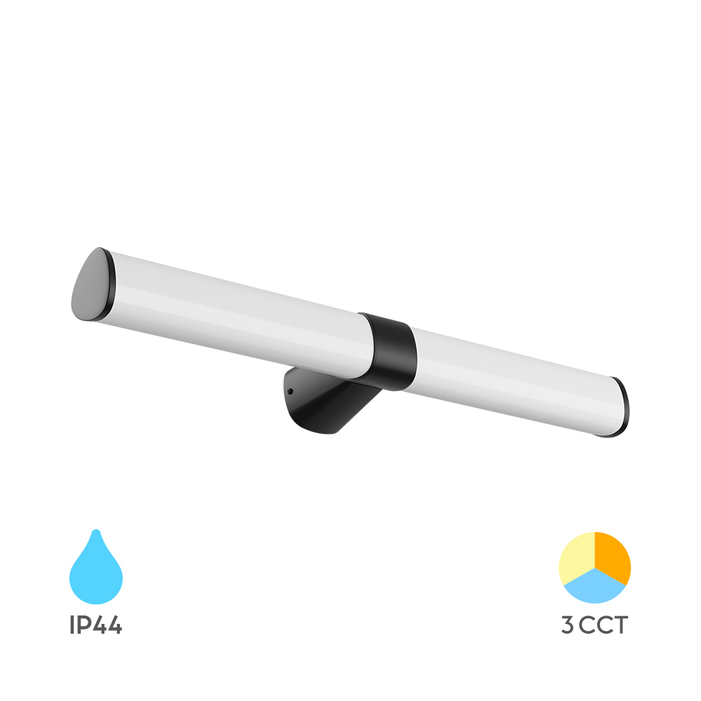 Lampa za ogledalo Lily-B 600 16W 3IN1 IP44 Crna