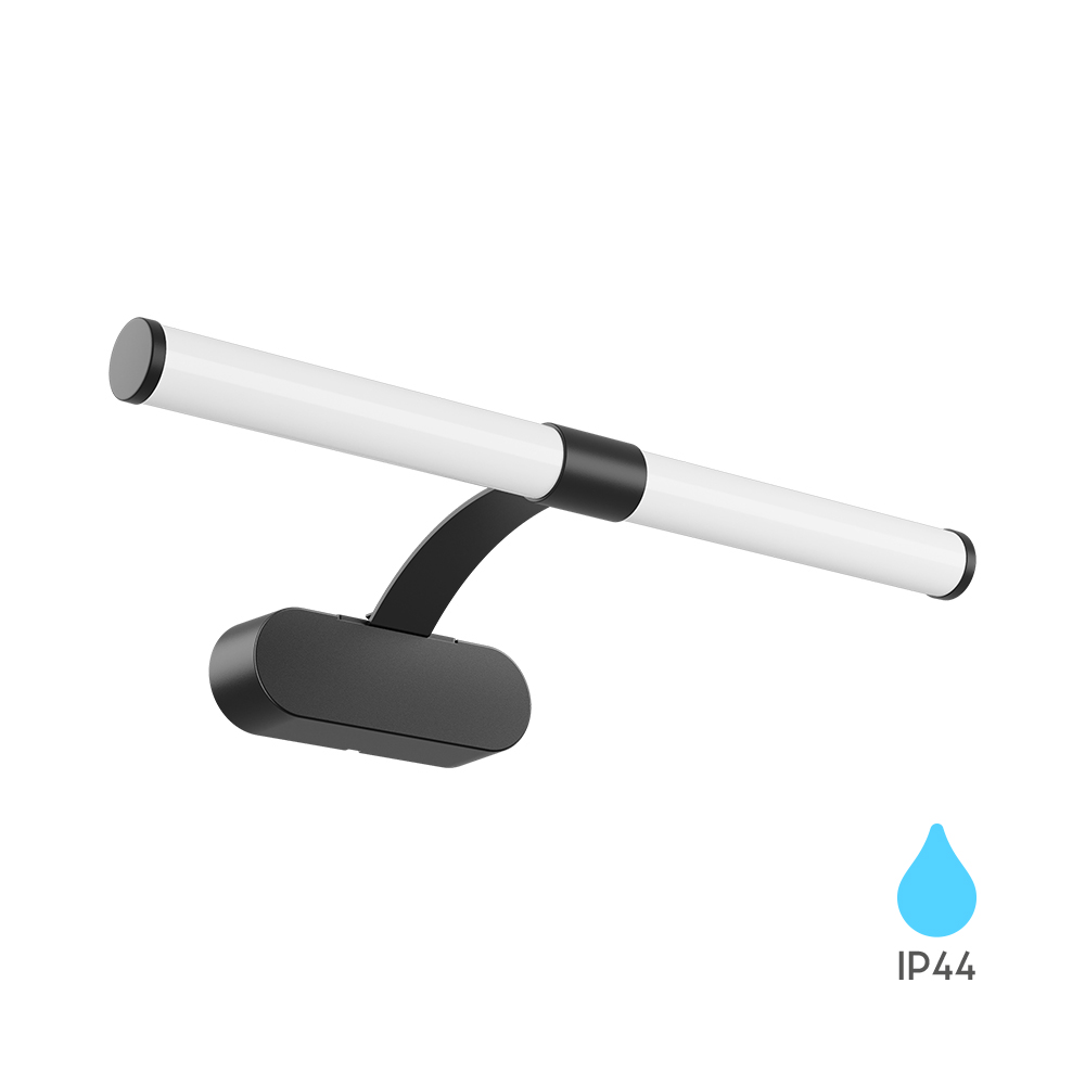 Lampa za ogledalo Lily-C 400 7W 4000K IP44 Crna