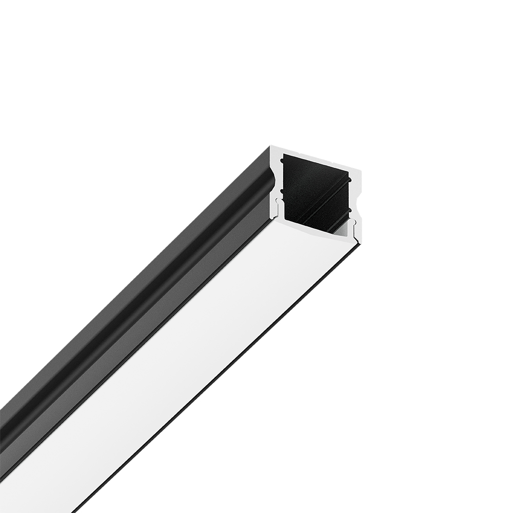 Aluminijumski LED profil nadgradni duboki SR1715 Crni 2m