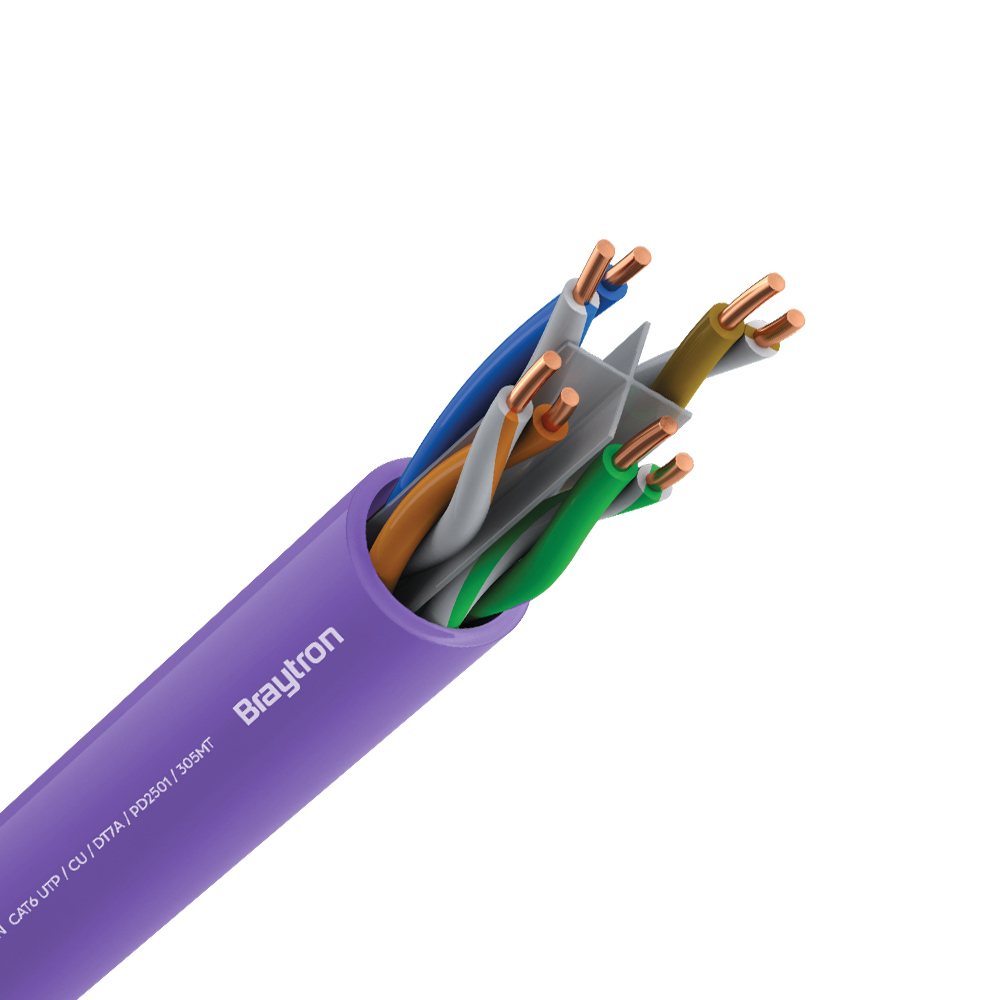 Mrežni kabl CAT6 UTP Bakar (CU) Ljubičasti 305m